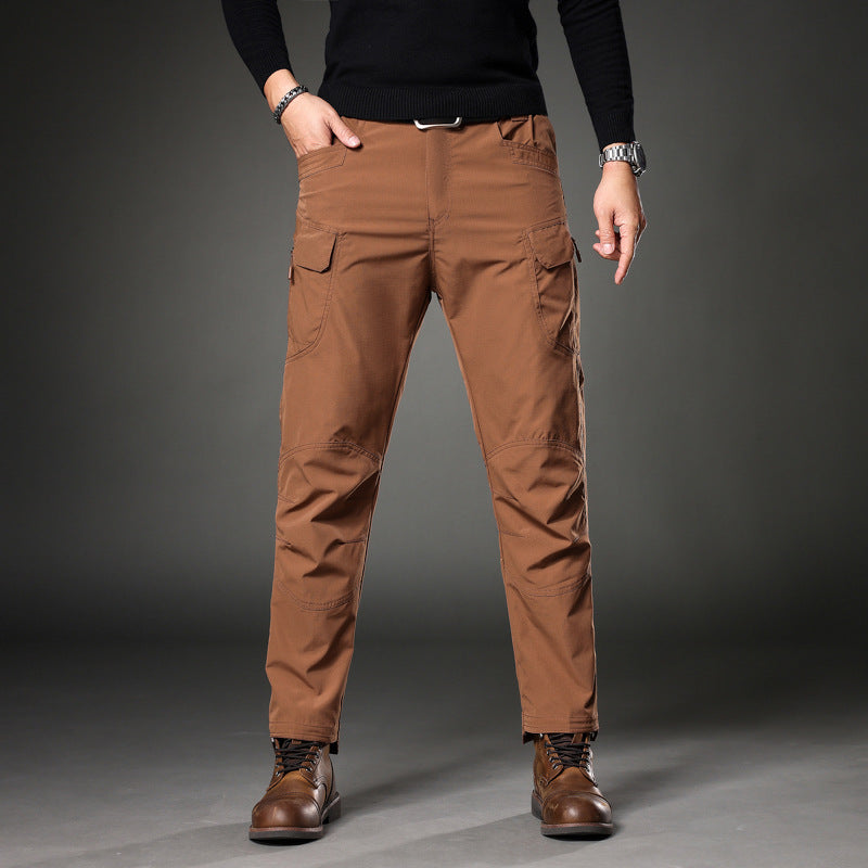 Herren Trekking‑Cargohose mit Knieverstärkung, multifunktionalen Taschen und geradem Schnitt Drune