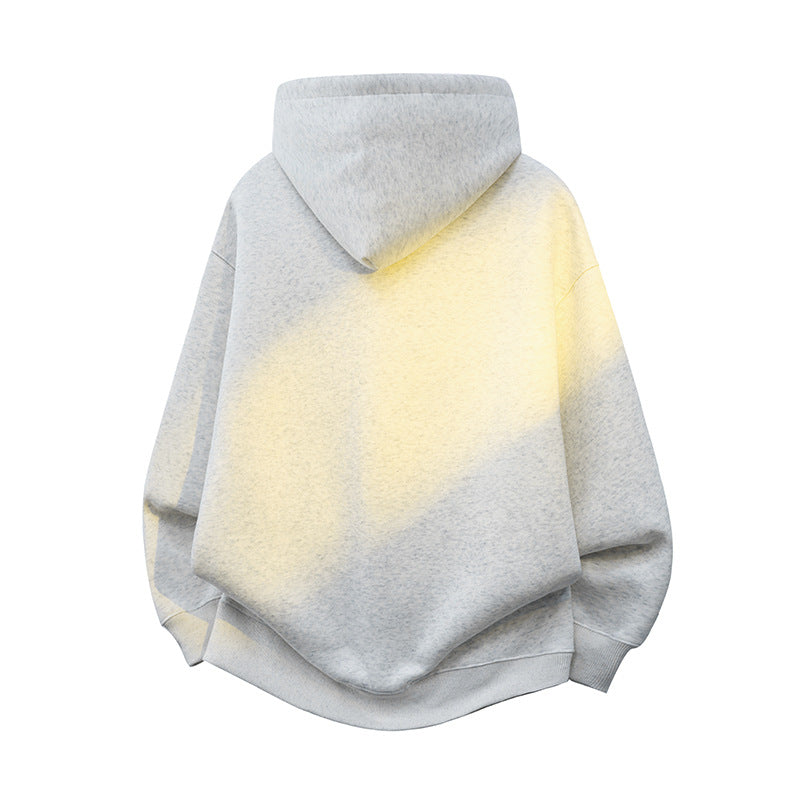 Unisex Oversize-Kapuzenpullover mit Kängurutasche und dekorativen Zugbändern Drune