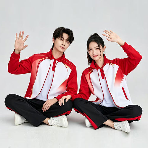 Unisex Sportives Partner-Trainingsset mit Zip-Jacke und Komforthose Drune