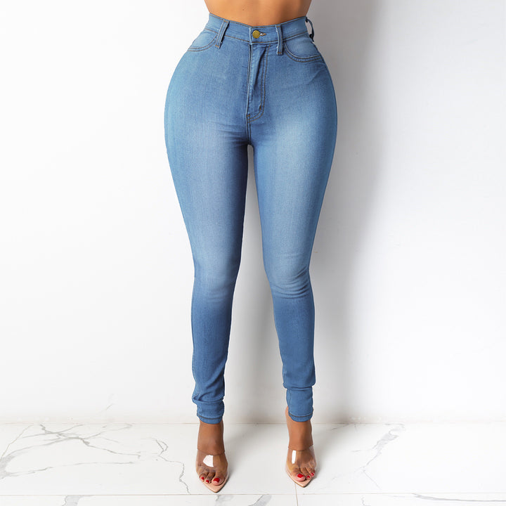Damen High-Waist Skinny Jeans mit figurformendem Design Drune