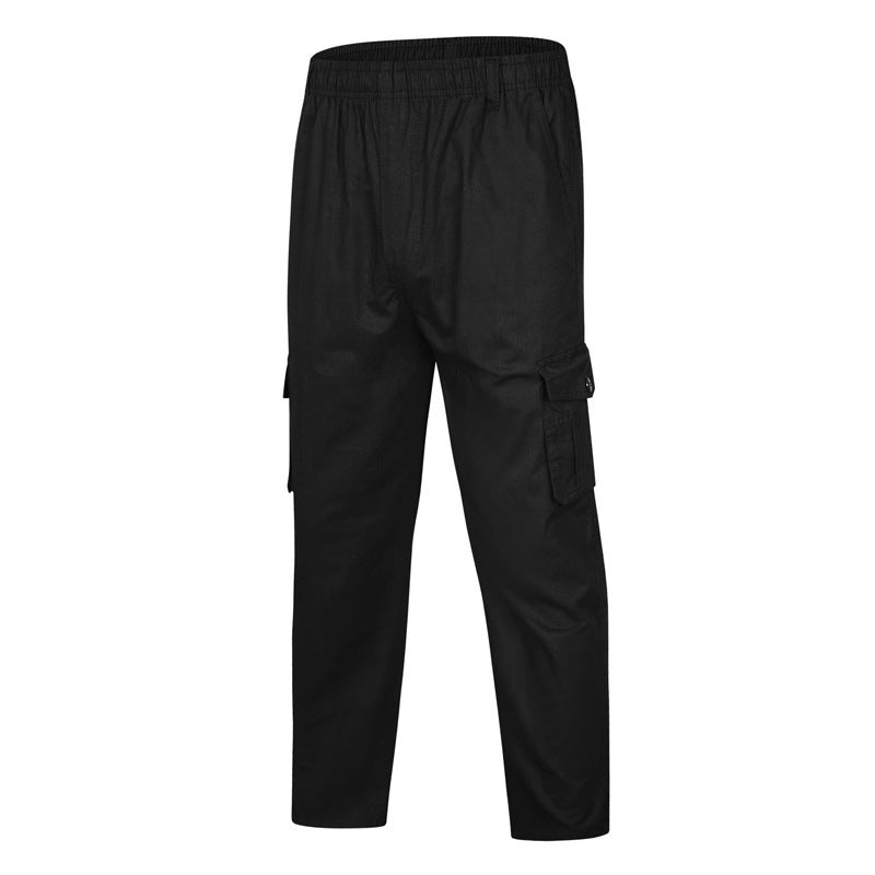 Herren locker sitzende Cargo‑Hose mit elastischem Bund und Mehrfach‑Taschen Drune