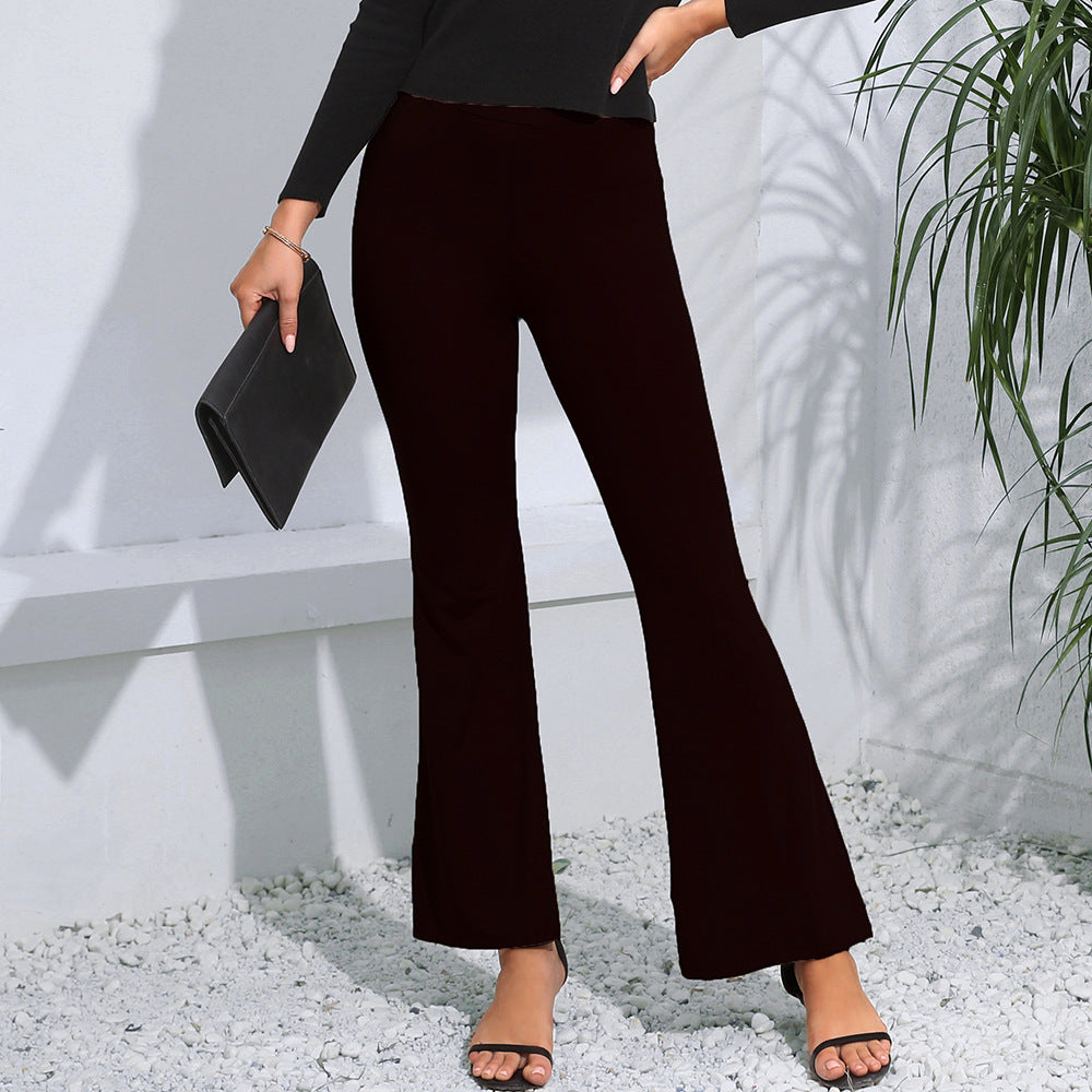 Drune | Damen Flared Ankle Enganliegende Hose