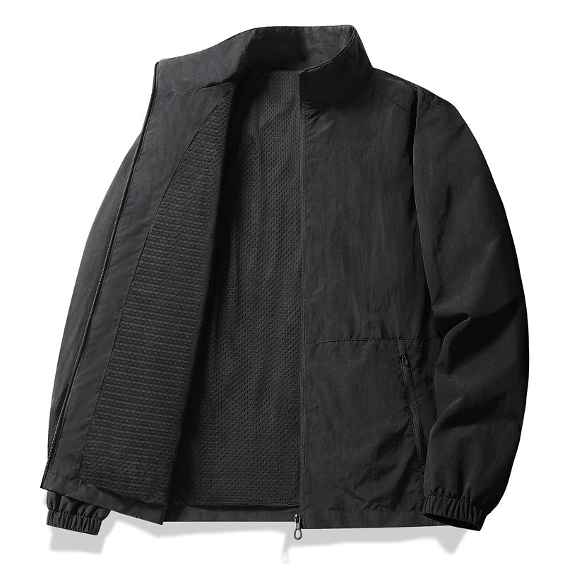 Herren Leichte Übergangsjacke mit hohem Kragen Drune 1788241453