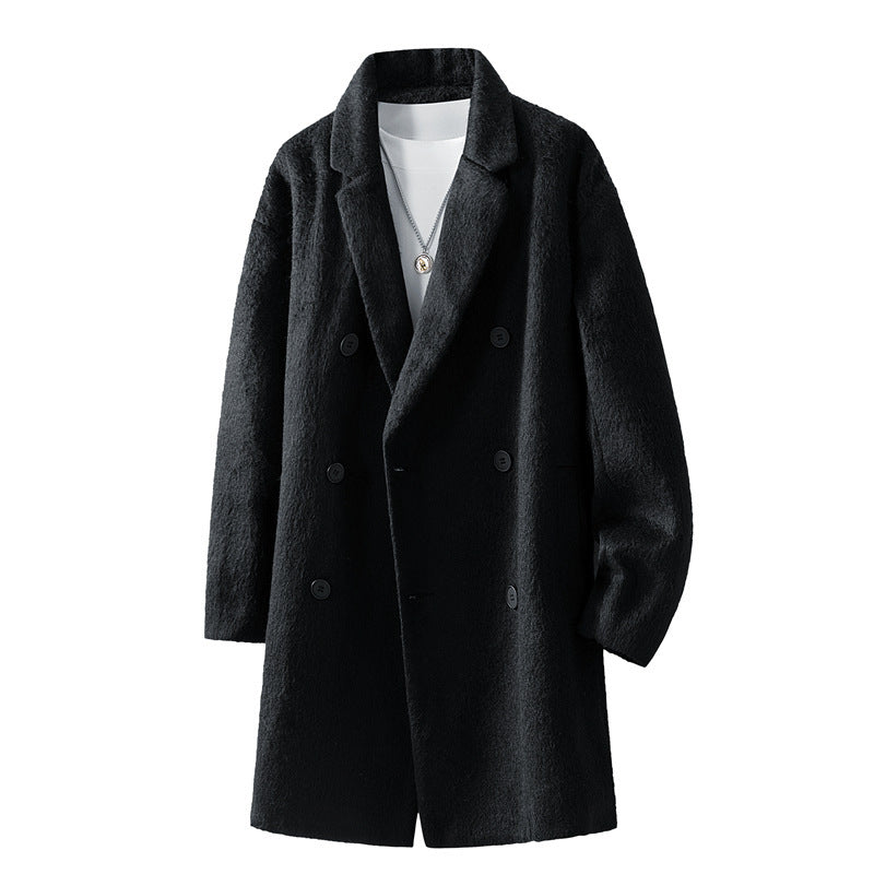Damen Modische Wollmantel Drune