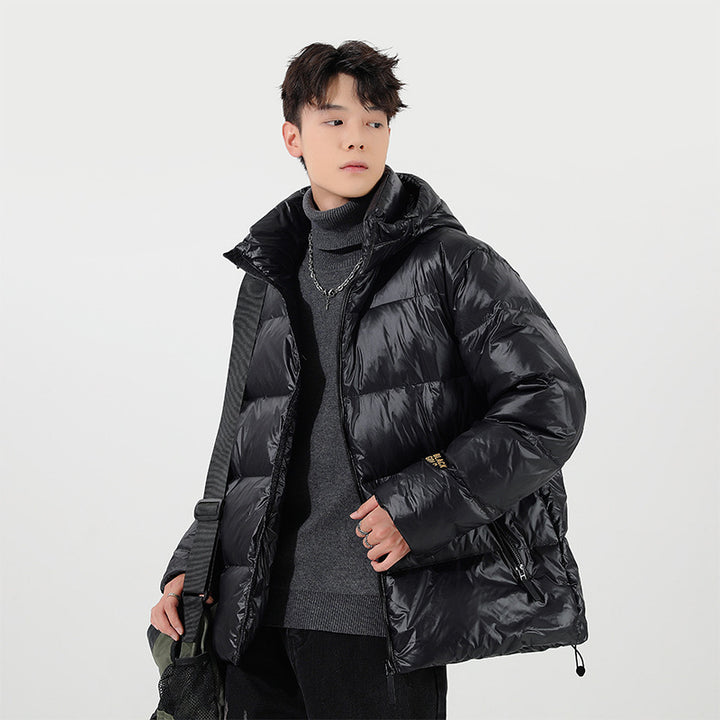 Unisex Wattierte Kapuzenjacke mit Thermo-Isolierung und verstellbarem Saum Drune