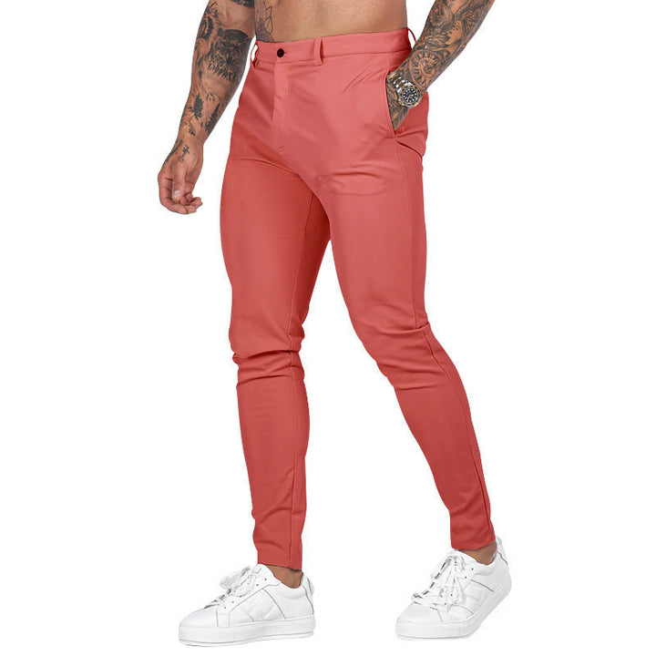 Herren Slim Fit Trousers aus elastischem Material mit seitlichen Taschen Drune