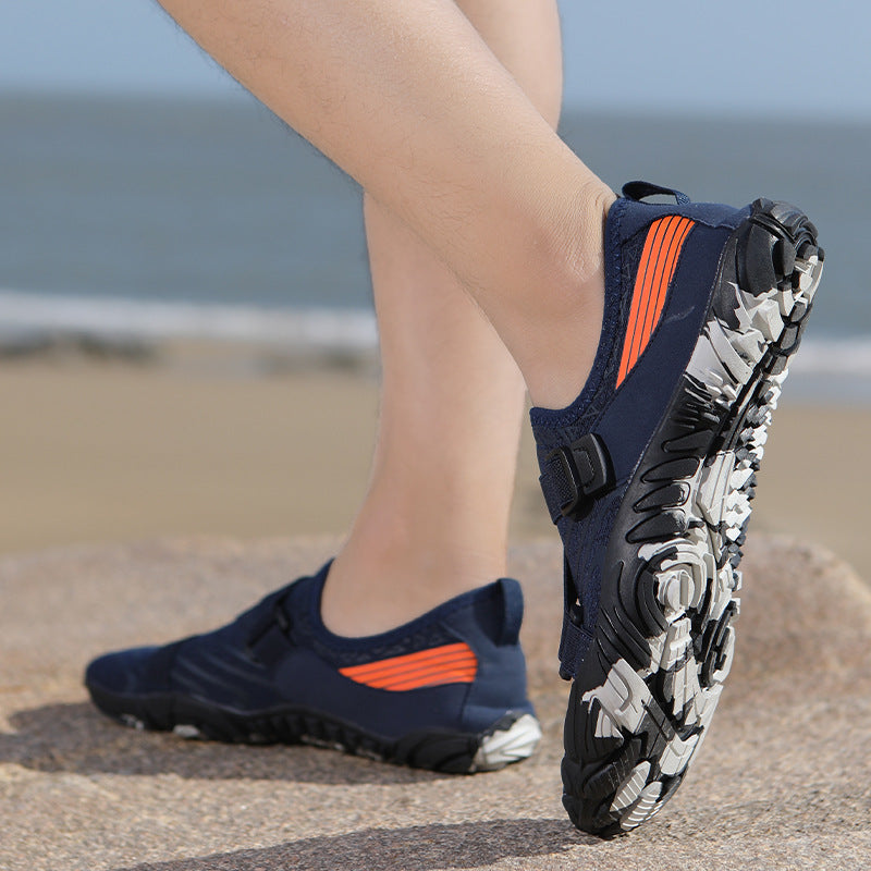 Damen Sportliche Aquafitness-Schuhe mit verstellbarem Gurt und rutschfester Sohle Drune