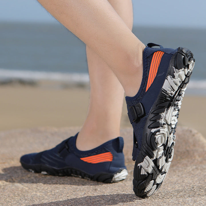 Damen Sportliche Aquafitness-Schuhe mit verstellbarem Gurt und rutschfester Sohle Drune