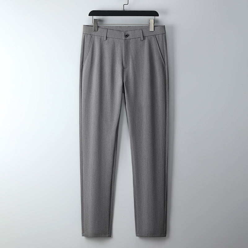 Herren Schmal geschnittene Anzughose aus Stretchtwill mit geradem Bein Drune
