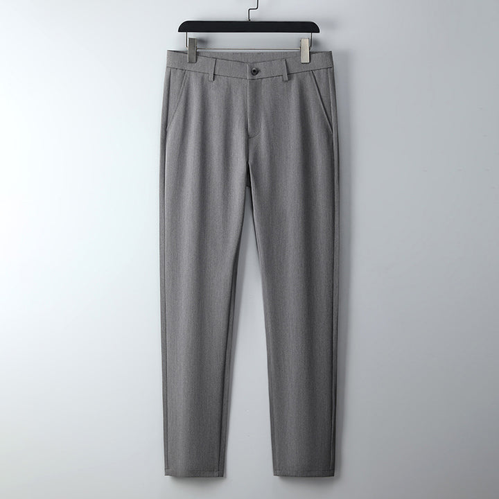 Herren Schmal geschnittene Anzughose aus Stretchtwill mit geradem Bein Drune