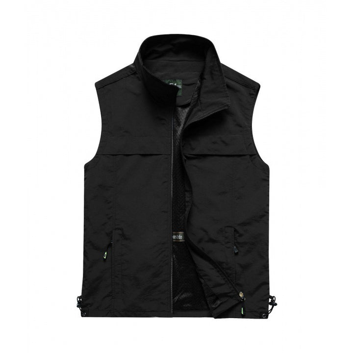 Herren leichte multifunktionale Utility-Weste mit Mesh-Futter und verstellbarem Saum Drune