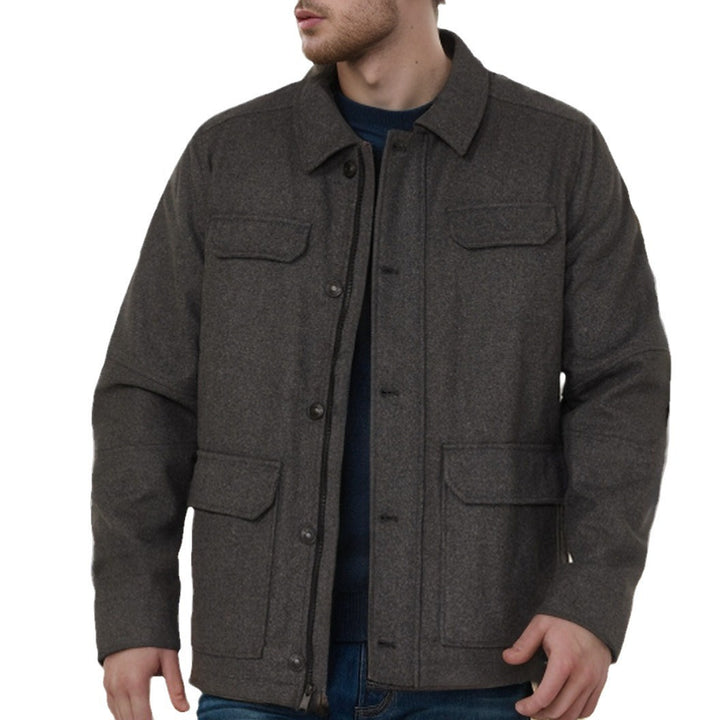 Herren utilitaristische Jacke mit mehreren Taschen Drune