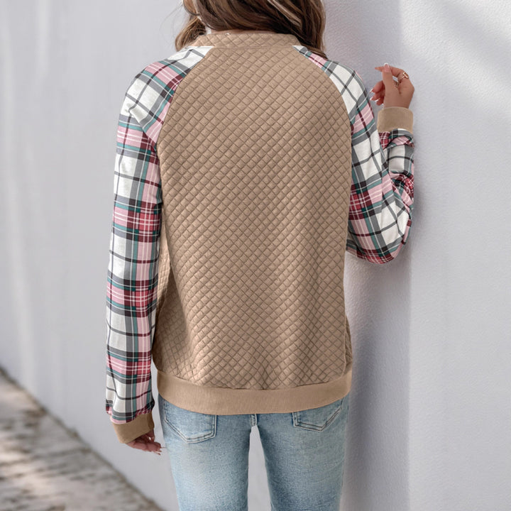 Damen Lässiges Sweatshirt mit Reißverschluss Drune