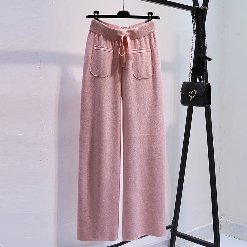 Damen Weite Jersey-Hose mit elastischem Bund und praktischen Taschen Drune