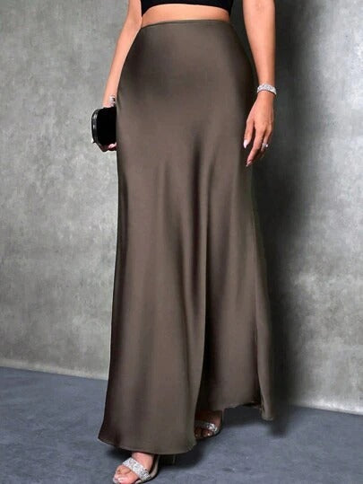 Damen Maxirock mit fließendem Schnitt und elegantem Fall Drune