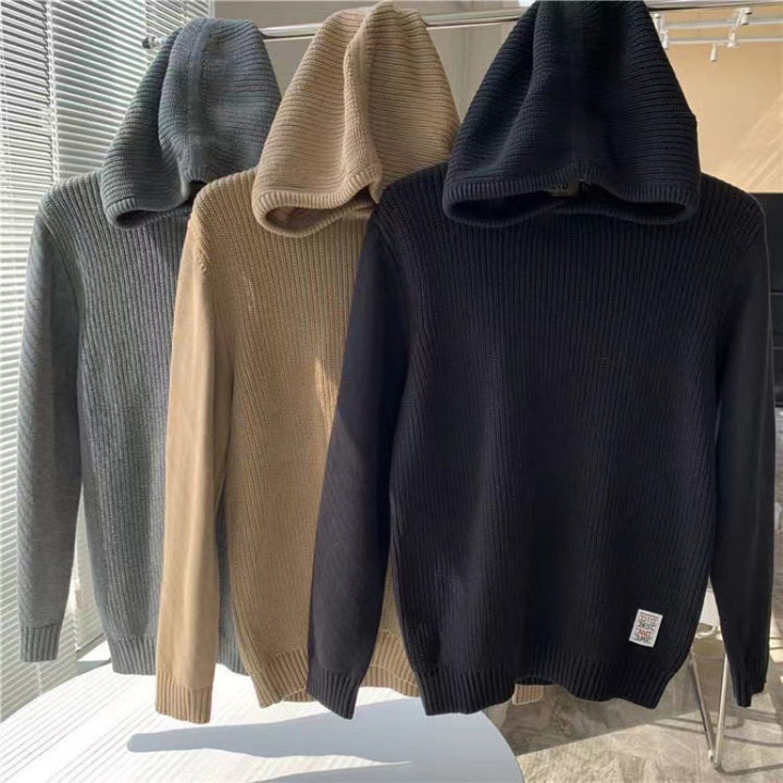 Damen Bequemer Hoodie aus Rippstrick Drune