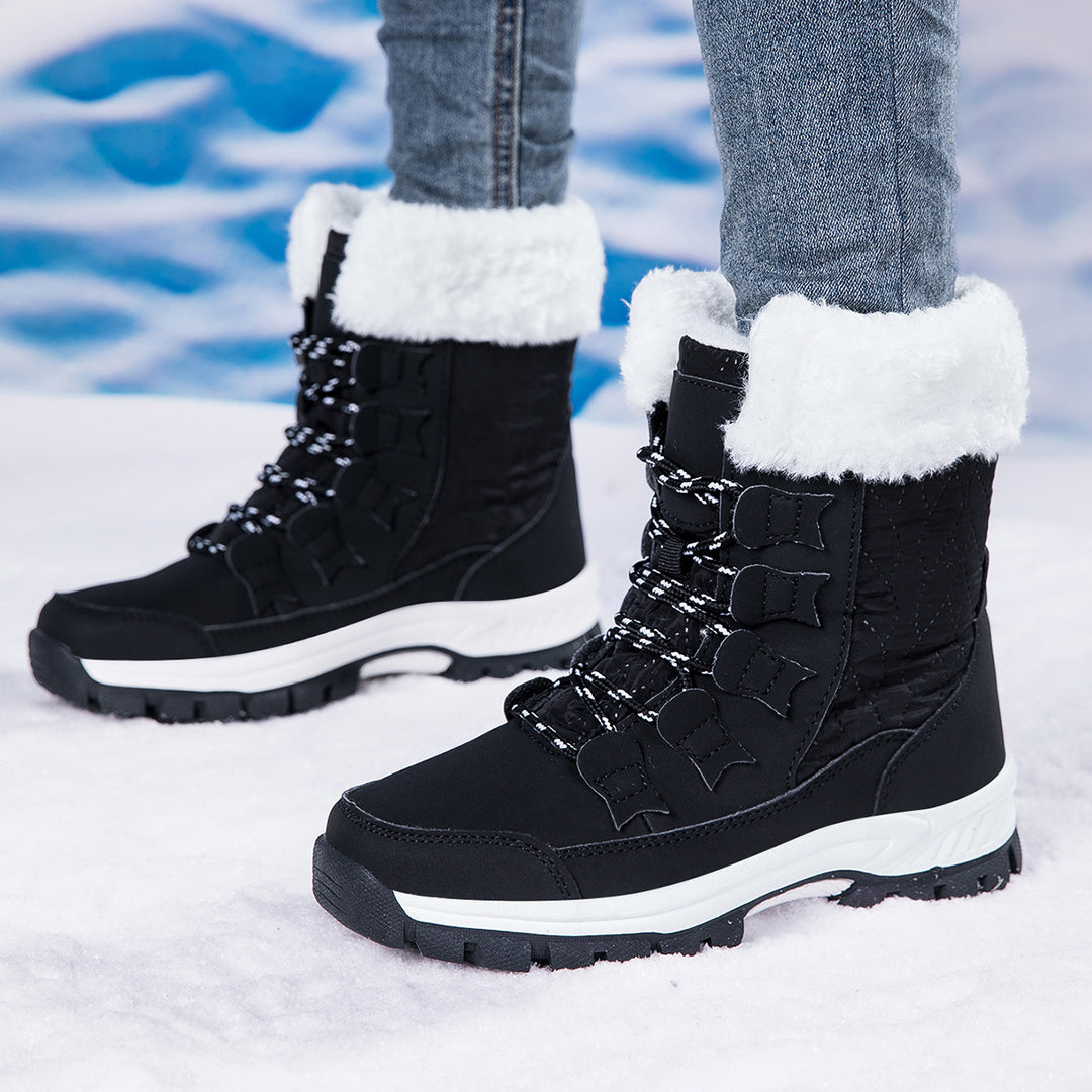 Damen Winter-Wanderstiefel mit isolierender Fütterung und rutschfester Sohle Drune