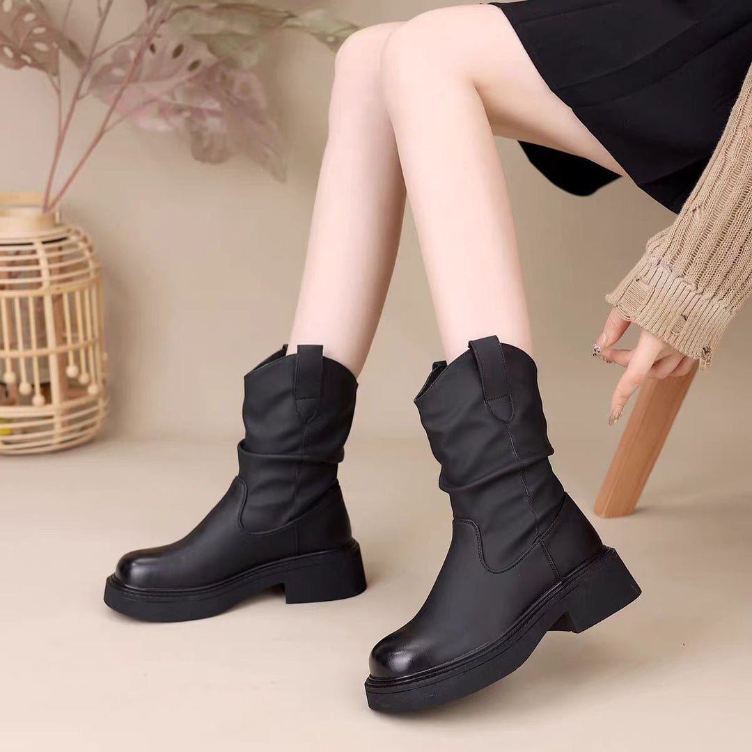 Damen Stilvolle Stiefeletten Drune