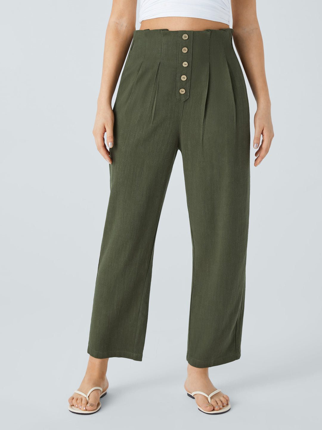 Damen Hochwertige Stoffhose Drune