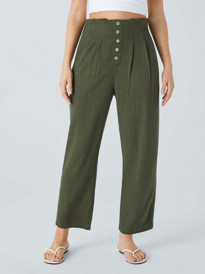 Damen Hochwertige Stoffhose Drune