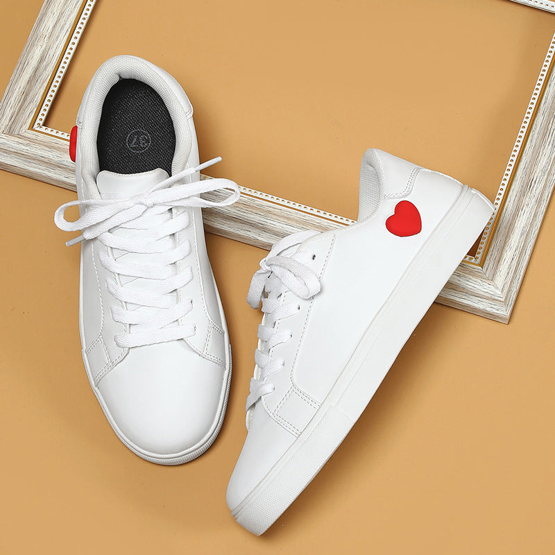 Damen Sneakers mit Herz-Applikation und weicher Innensohle Drune