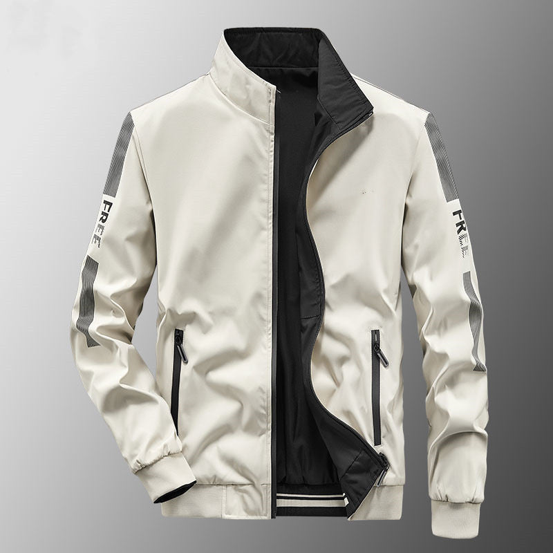 Herren Sportliche Windbreaker Jacke Drune