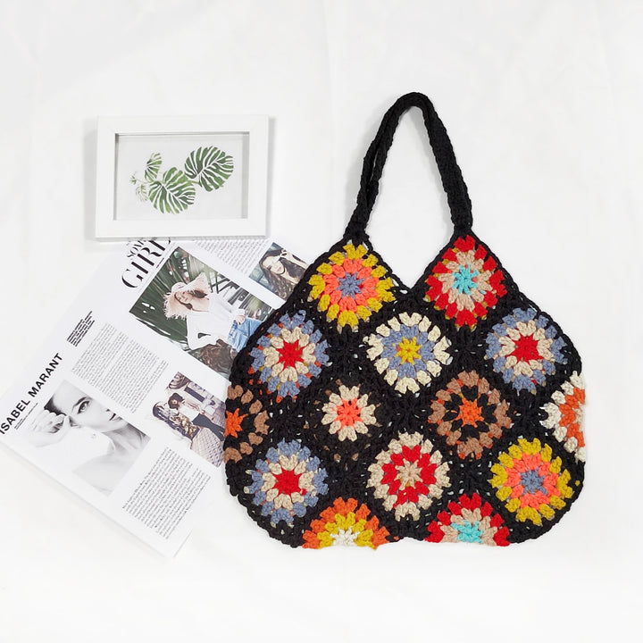 Damen Handgefertigte Häkel-Shopper-Tasche Drune