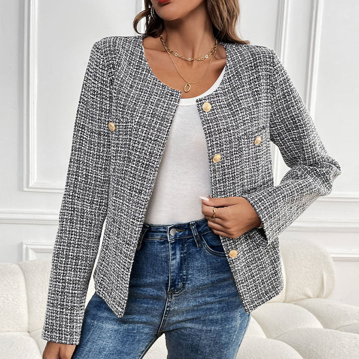 Damen Elegant geschnittene Blazerjacke Drune
