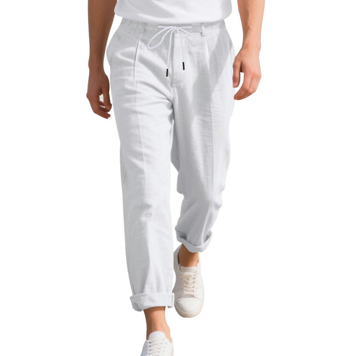Herren leichte, atmungsaktive Strandhose mit verstellbarem Kordelzug und praktischen seitlichen Taschen Drune