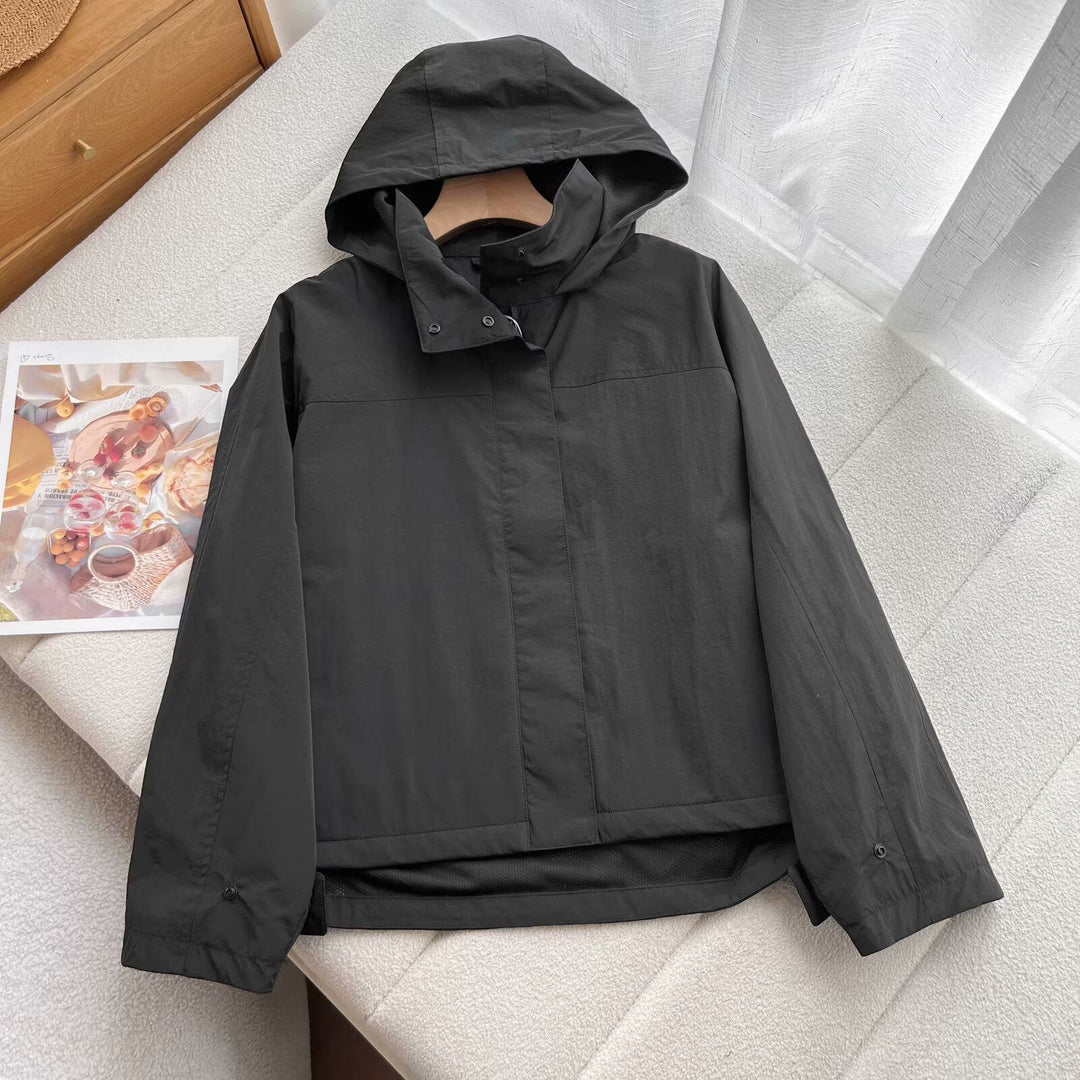 Damen Leichte Übergangsjacke mit Kapuze und praktischem Reißverschluss Drune