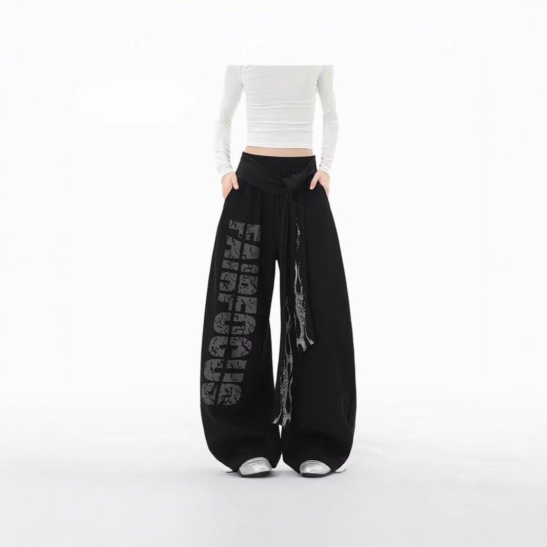 Damen Modische Palazzo-Hose Drune