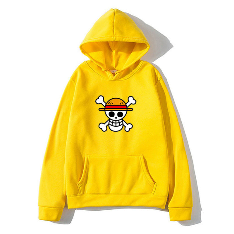 Damen Kapuzenpullover mit kreativem Piratenmotiv und bequemer Passform Drune