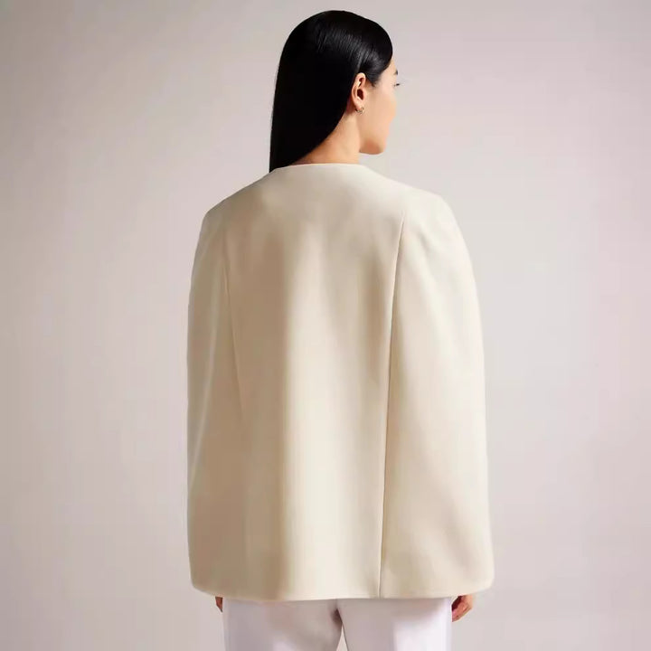 Damen kimonoinspirierter Cape‑Blazer im fließenden Tailoring‑Look Drune