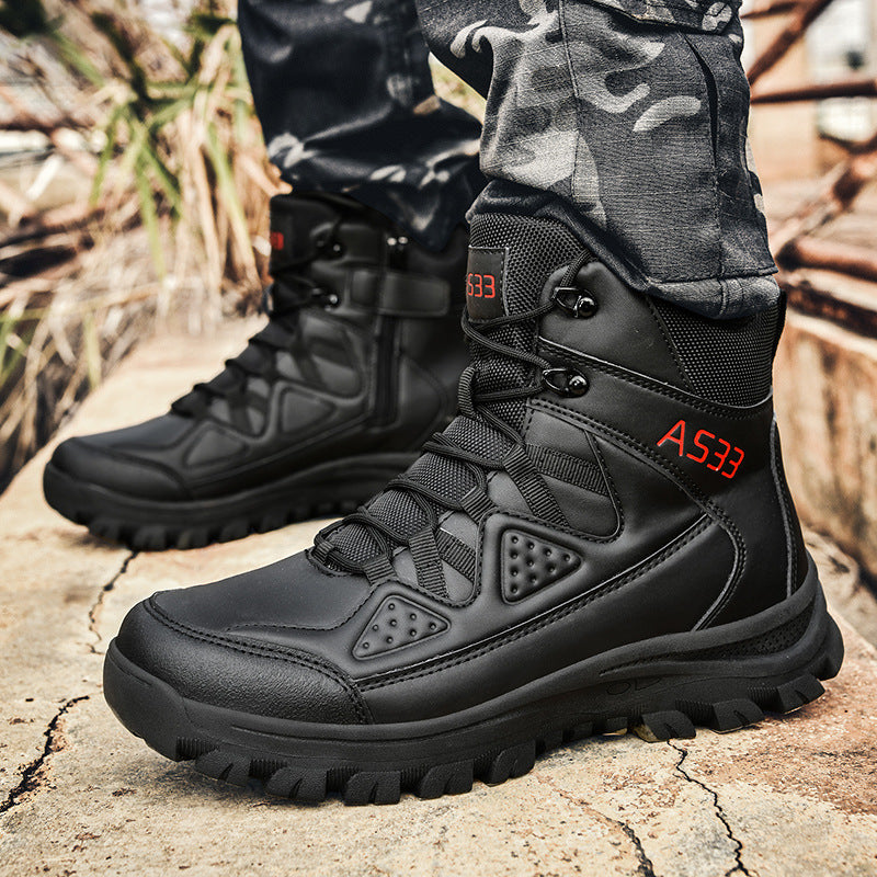 Herren Robuste Hochschnitt Wanderschuhe Drune