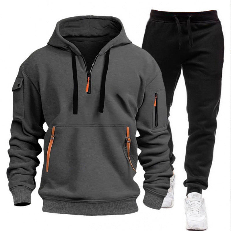 Damen Sportlicher Freizeitanzug mit innovativem Kapuzenpullover Drune