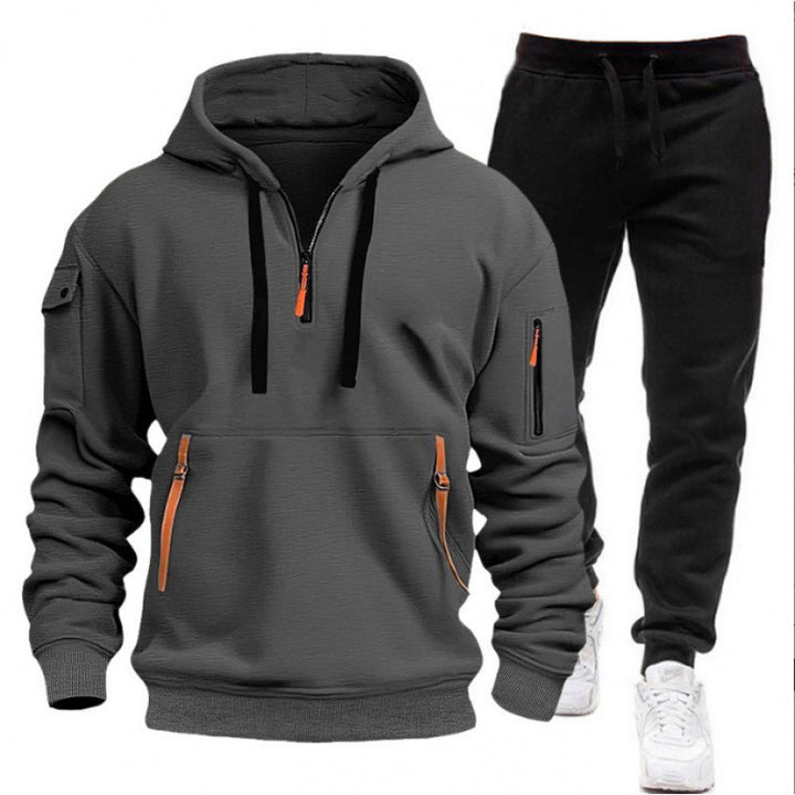 Damen Sportlicher Freizeitanzug mit innovativem Kapuzenpullover Drune