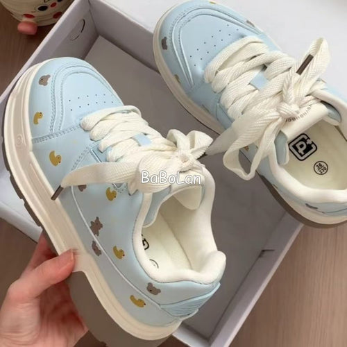 Damen Sneaker mit tierischen Motiven und bequemer Dämpfung Drune