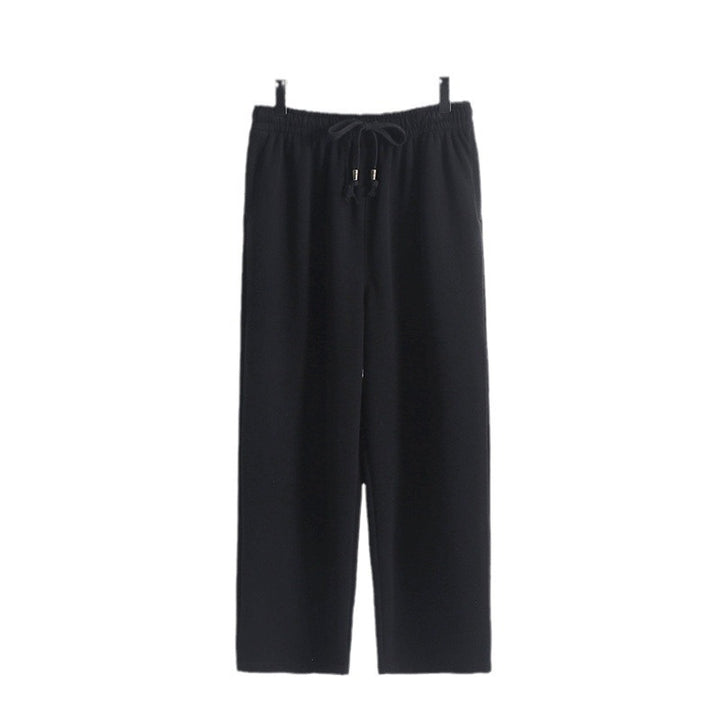 Unisex Gefütterte Fleece-Jogginghose mit elastischem Bund Kordelzug und schmalem Knöchelbündchen Drune