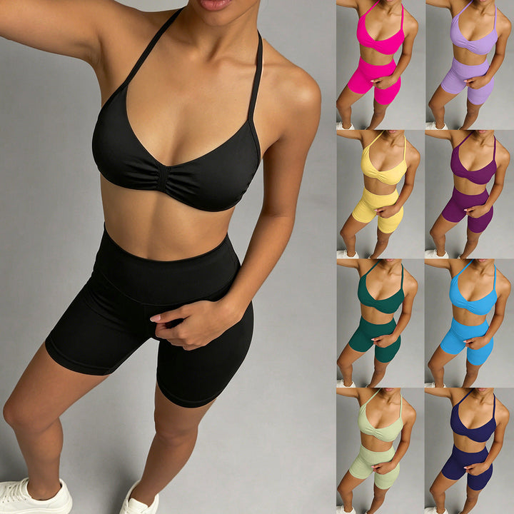 Damen Sportliches Bikini-Set mit hochelastischem Material und verstellbaren Trägern Drune