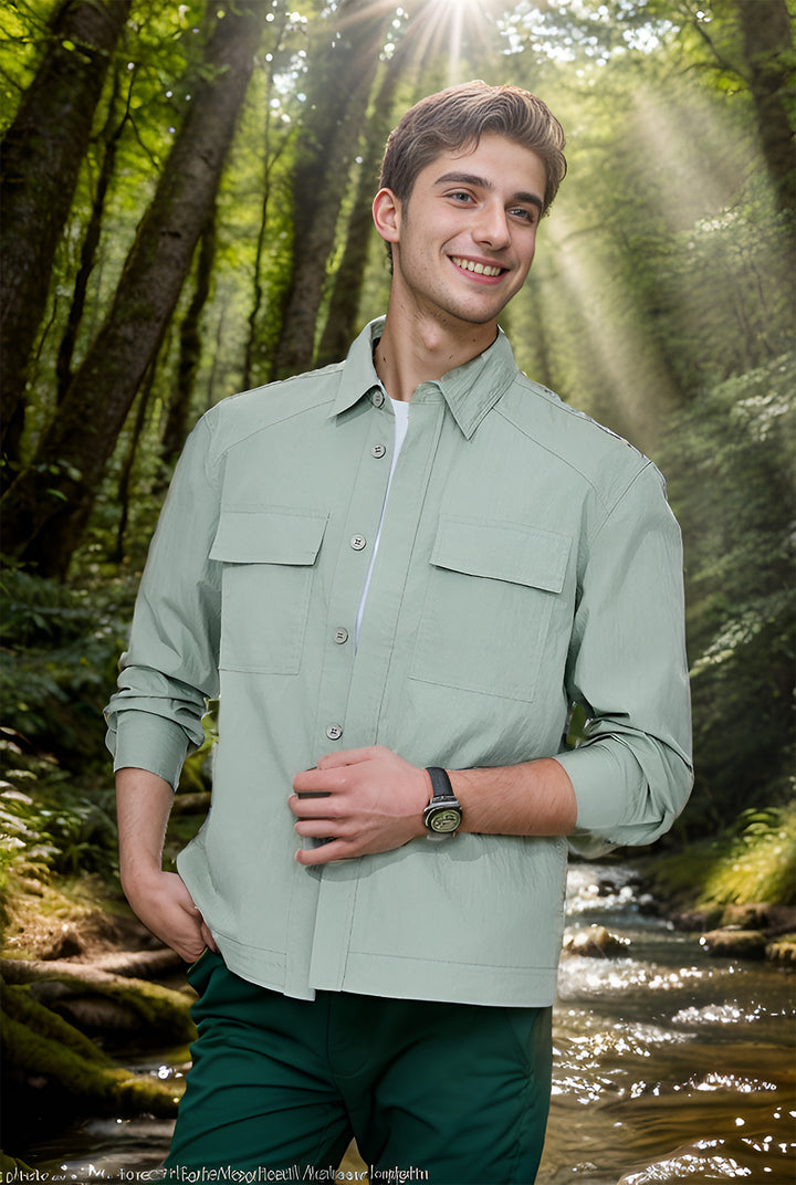 Herren Outdoor-Kurzarmhemd Drune