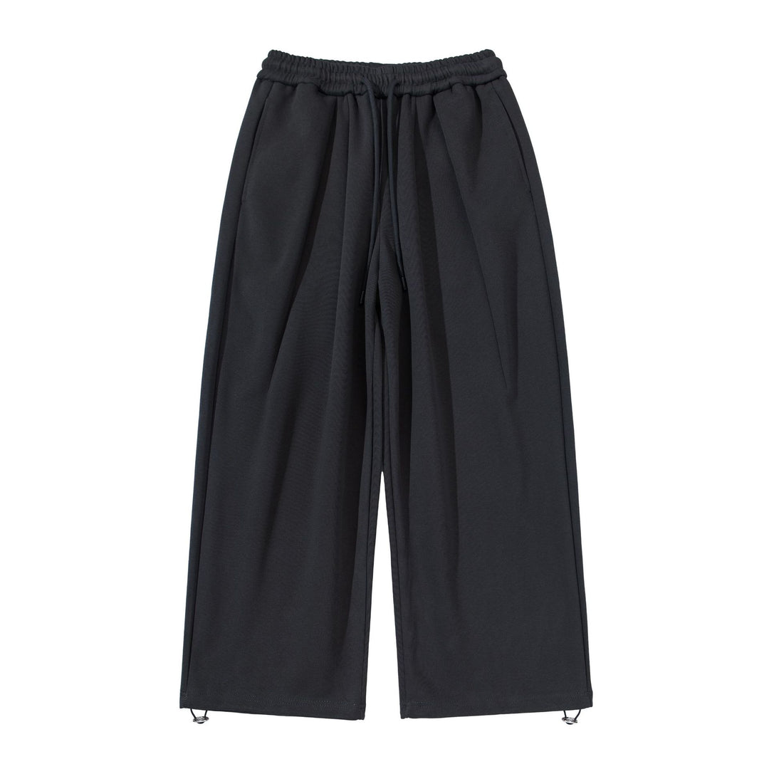 Unisex Weite Cropped Jogginghose mit Tunnelzugbund, Eingrifftaschen und verstellbarem Saum Drune