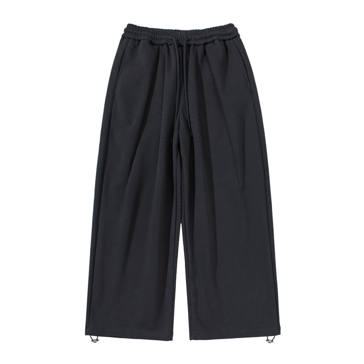 Unisex Weite Cropped Jogginghose mit Tunnelzugbund, Eingrifftaschen und verstellbarem Saum Drune