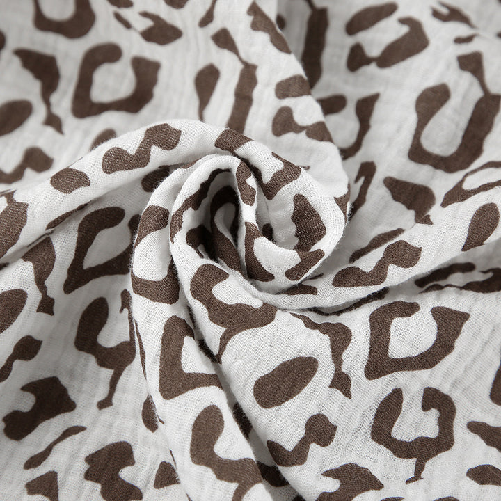 Damen lässiger Kimono-Morgenmantel im Leopardenmuster Drune