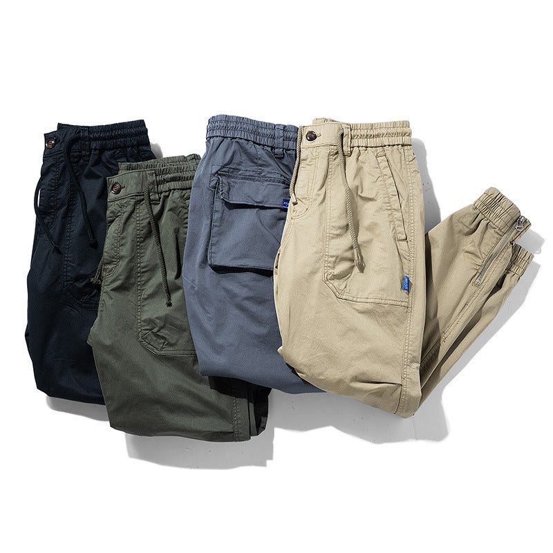 Herren Multifunktions-Cargojoggerhose mit elastischem Komfortbund, Karabiner‑Loop und Zipper-Knöchel Drune