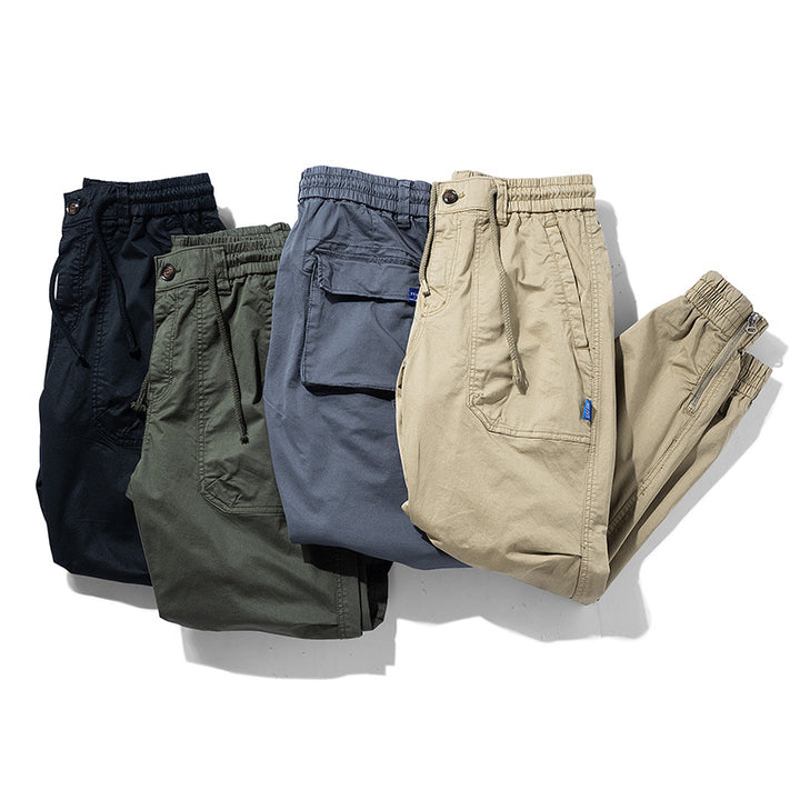 Herren Multifunktions-Cargojoggerhose mit elastischem Komfortbund, Karabiner‑Loop und Zipper-Knöchel Drune