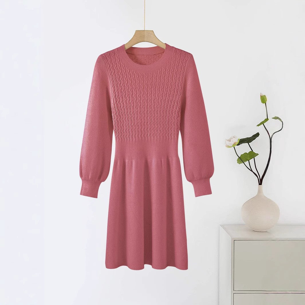 Damen Strickkleid mit strukturiertem Oberteil Drune