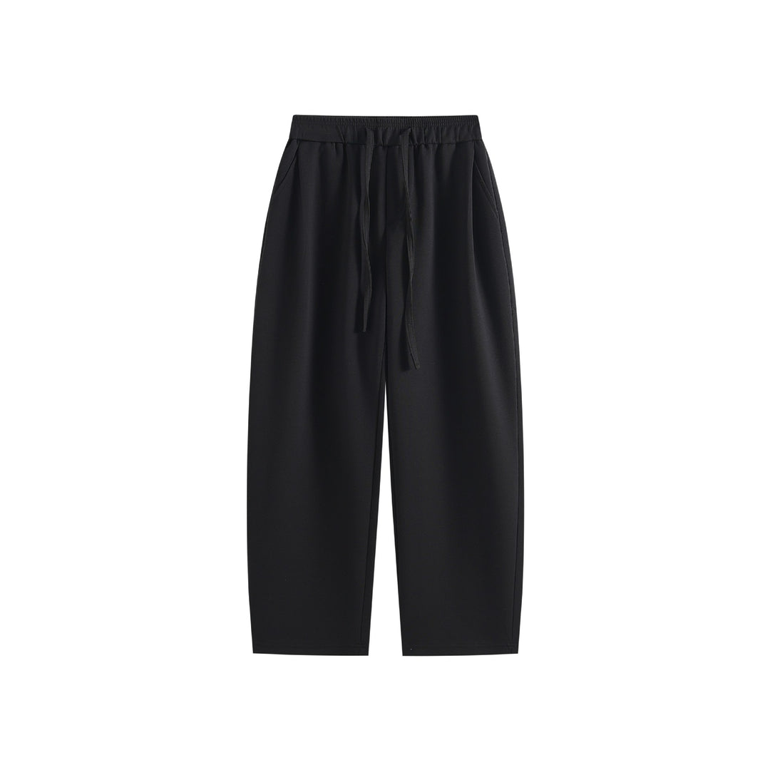 Damen Weite Jogginghose aus Baumwollmischung mit elastischem Kordelbund Drune