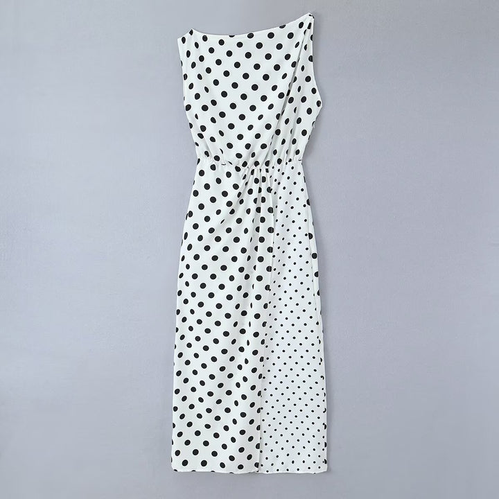 Damen Maxikleid mit trendigem Polka-Dot-Muster Drune