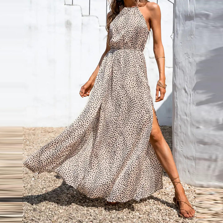 Damen Maxikleid mit raffiniertem Wickeldesign und hohem Schlitz Drune