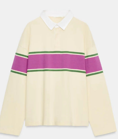 Damen Feinstrick-Poloshirt-Cardigan mit kurzem Arm und durchgehendem Reißverschluss Drune